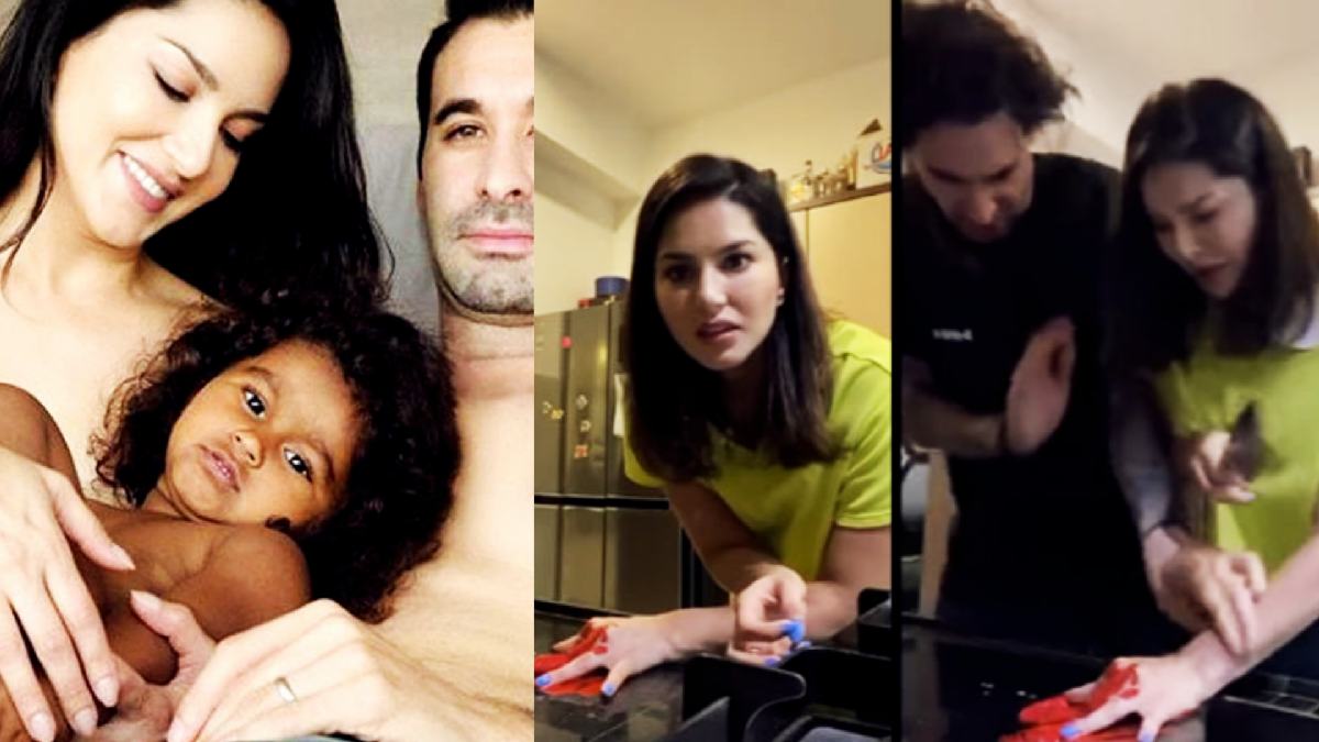 Sunny Leone Plays A Smart Prank On Hubby Daniel Weber; Unimpressed, He Rates It A ZERO- Watch Video