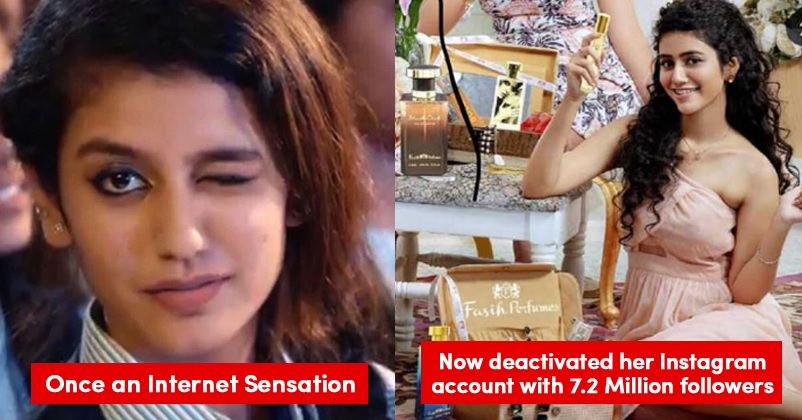 Priya Prakash Deactivates Her Instagram Account With 7.2 Million Followers