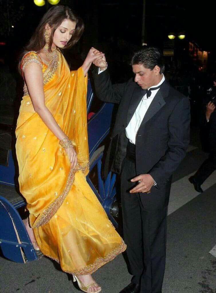 Aishwarya Rai alongside Shah Rukh Khan