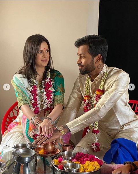 Hardik Pandya and Natasha Stankovik marriage pics