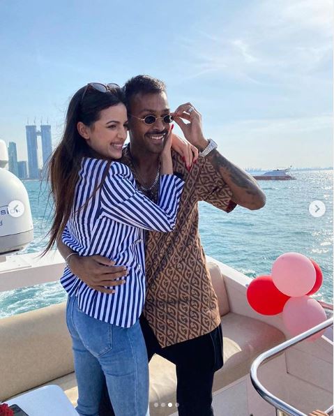 Hardik Pandya and Natasha Stankovic engagement