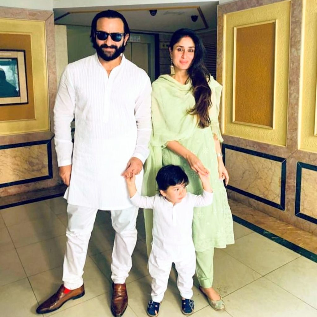 Saif Ali Khan and Kareena Kapoor Khan with son Taimur Ali Khan