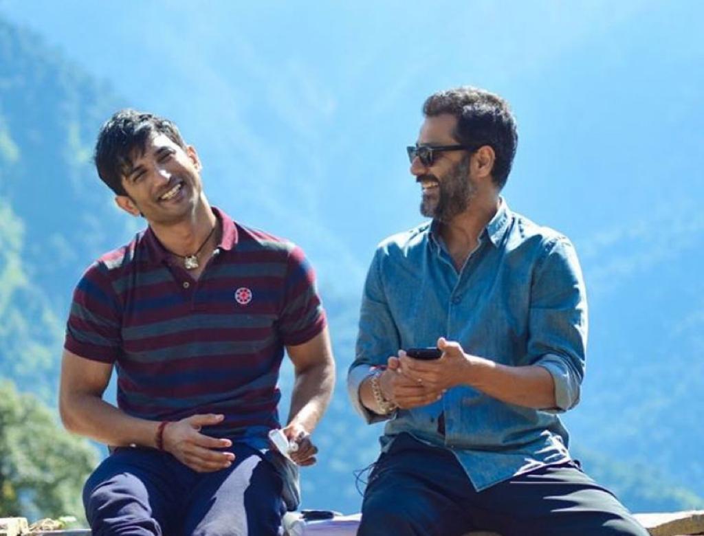 Sushant Singh Rajput with Kedarnath director Abhishek Kapoor, Sara Ali khan