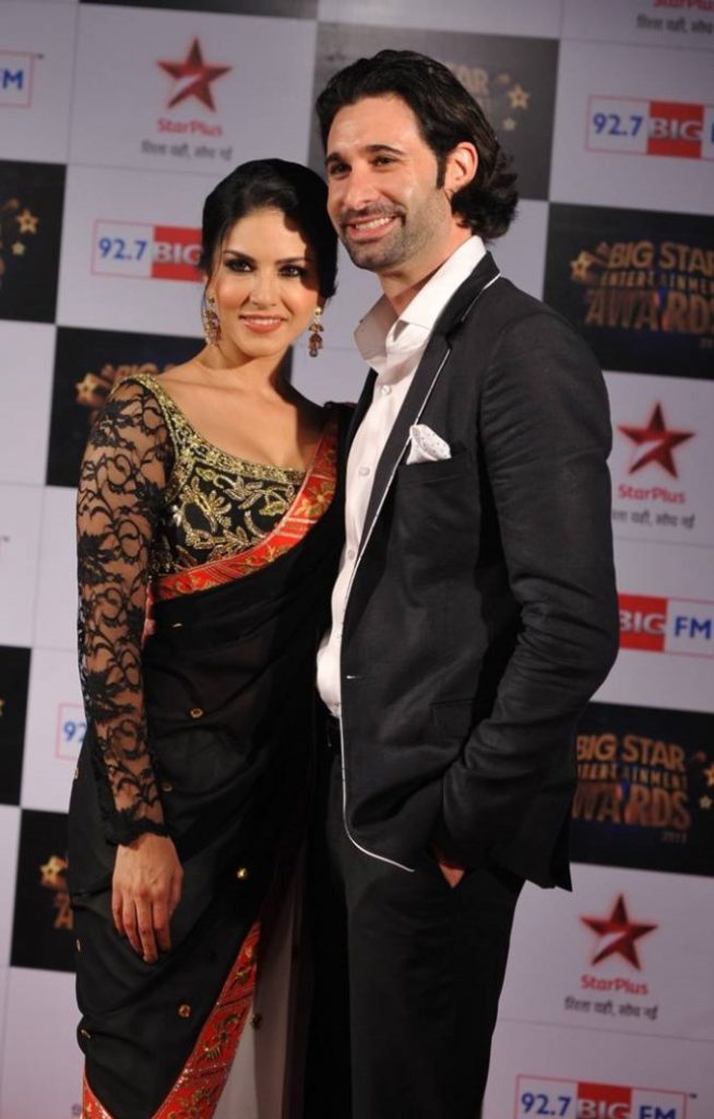 Bollywood actress Sunny Leone with Hubby Daniel webber
