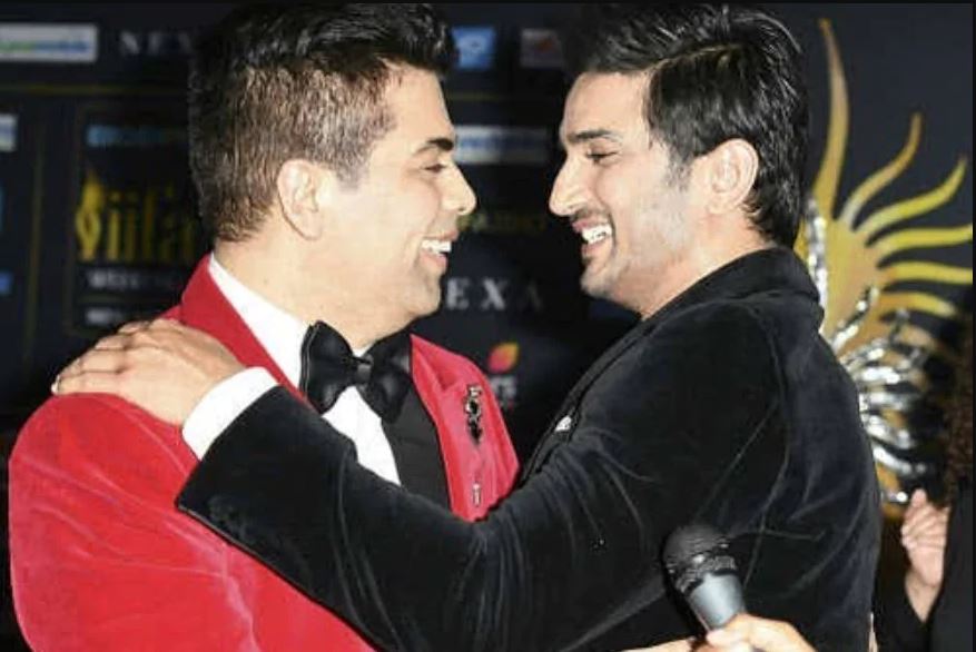 Karan Johar and Sushant Singh Rajput