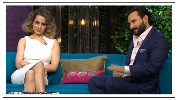 Kagana Ranaut and Saif Ali Khan on Koffee with Karan