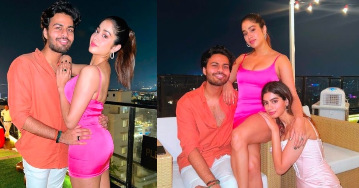 Jahnvi Kapoor, Khushi Kapoor and Akshat Ranjan