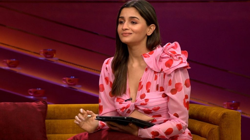 Emily in Paris Season 3: Lily Collins Spotted Wearing Pink and Red Flower  Petal Dress Similar to Alia Bhatt's on Koffee With Karan