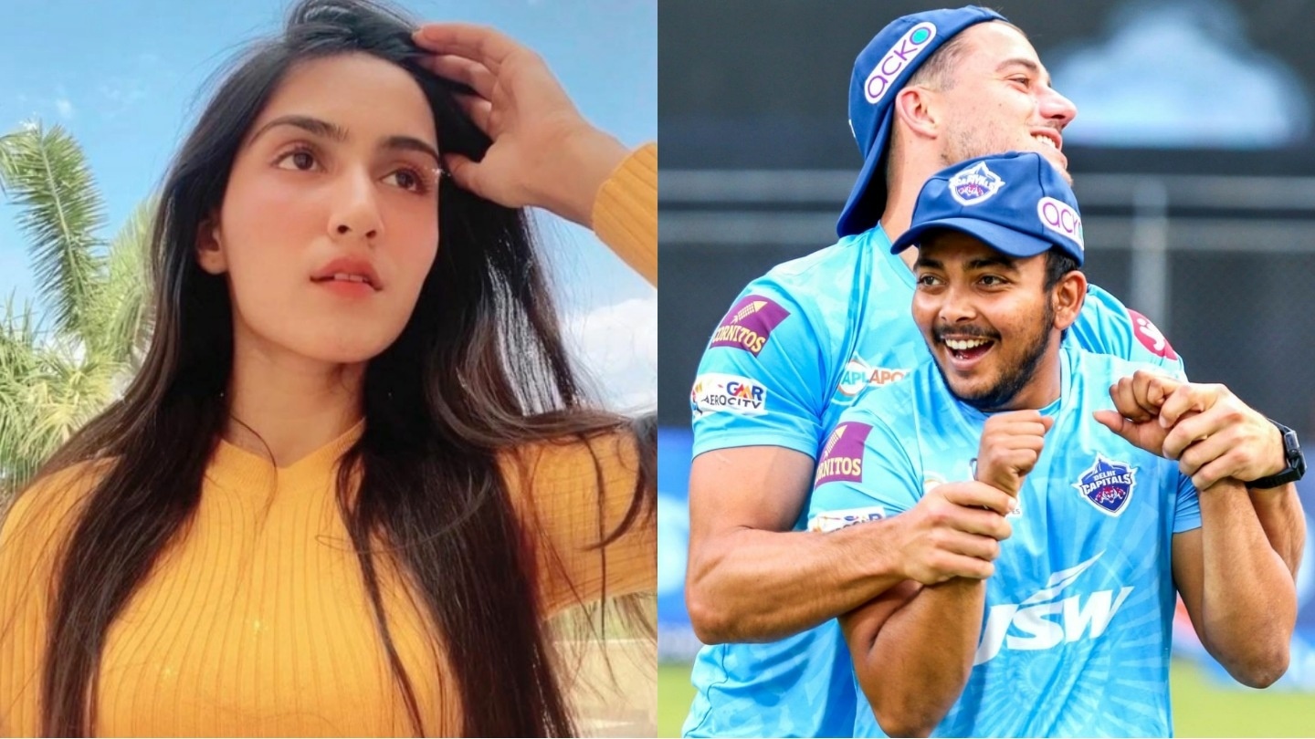 Prithvi Shaw and Prachi Singh 