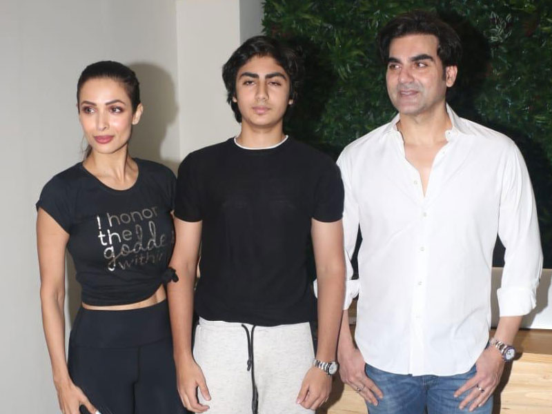 Arbaaz Khan and Malaika Arora with their son 