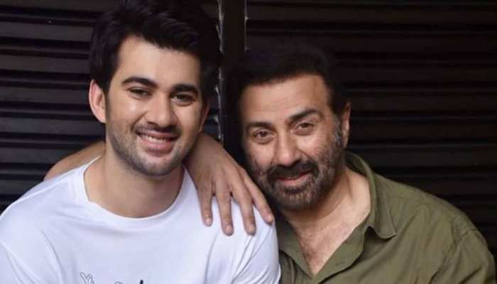 sunny deol with his son karan deol.