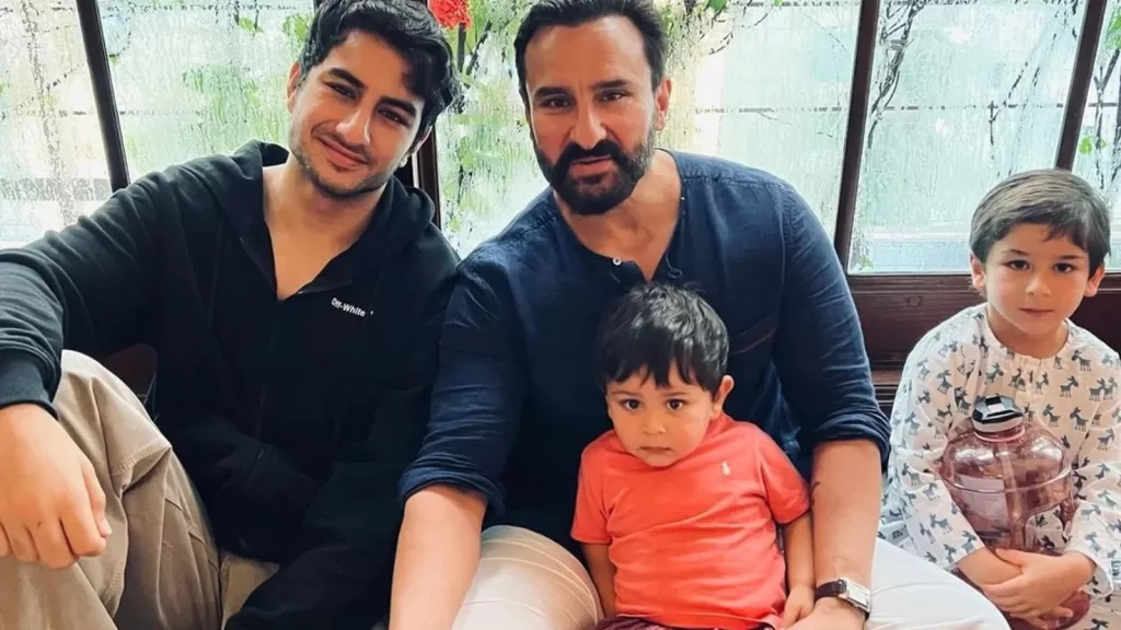 Saif Ali Khan's Sons, Taimur-Ibrahim Hide Faces While Watching 'Adipurush'; User Says' Baap Ki Buri Acting Ka Sadma'