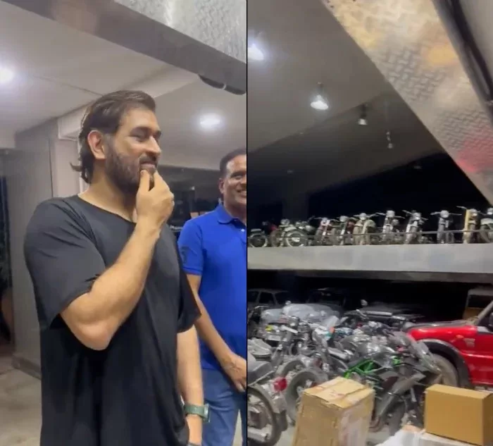 Sakshi Dhoni Shows Husband MS Dhoni's Huge Bike Collection; He Says: 'You Took Everything From Me'