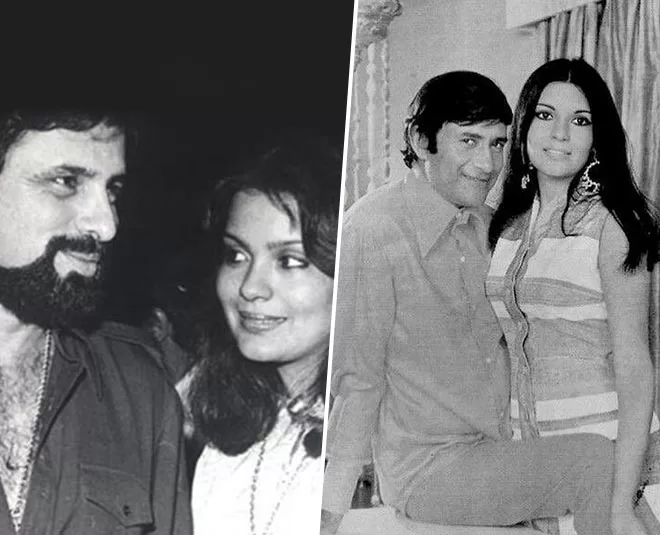 Zeenat Aman with Sanjay Khan and Dev Anand 