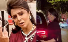 Neetu Kapoor Fails To Hold Her Umbrella; Asks Driver For Help, User Says: 'Ek Chhata Nhi Sambhal Ra..'