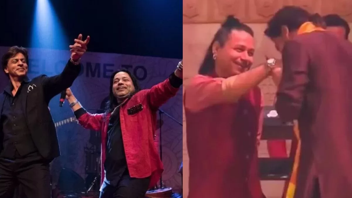 SRK Hugs And Kisses Kailash Kher At Ambani's Ganesh Puja, Days After 'Bade Log Choti Harkat' Comment!