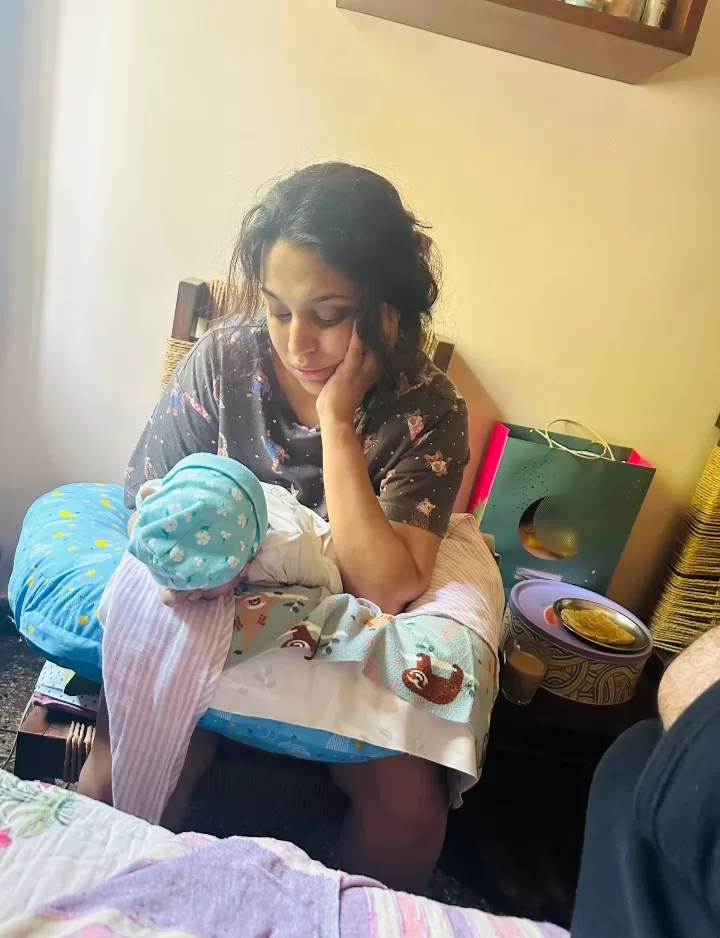 Swara Bhaskar with her daughter