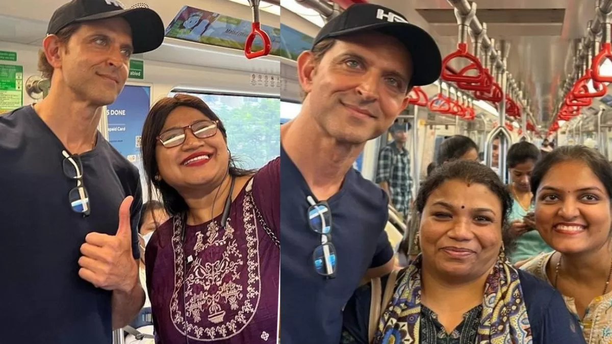 Saba Azad Reacts As Hrithik Roshan Beats Mumbai Traffic By Travelling In A Metro!