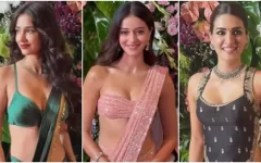 Disha Patani, Ananya Pandey and Kriti Sanon at Ekta Kapoor Diwali 2023 Bash