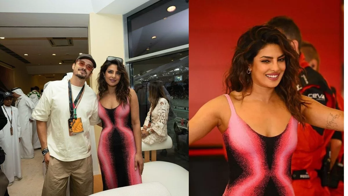 Priyanka Chopra Steals the Spotlight at Abu Dhabi F1 Grand Prix – Seen Chatting with Orlando Bloom and Posing with A-Listers!