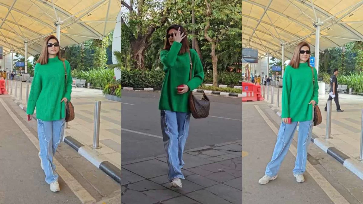 Kriti Sanon Stuns at Mumbai Airport with Effortless Winter Fashion, Setting New Style Standards!