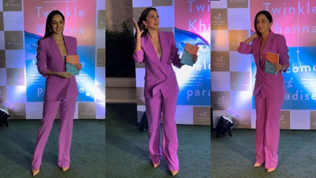 Kiara Advani Radiates Elegance in Pink Power Suit at Twinkle Khanna's Book Launch!