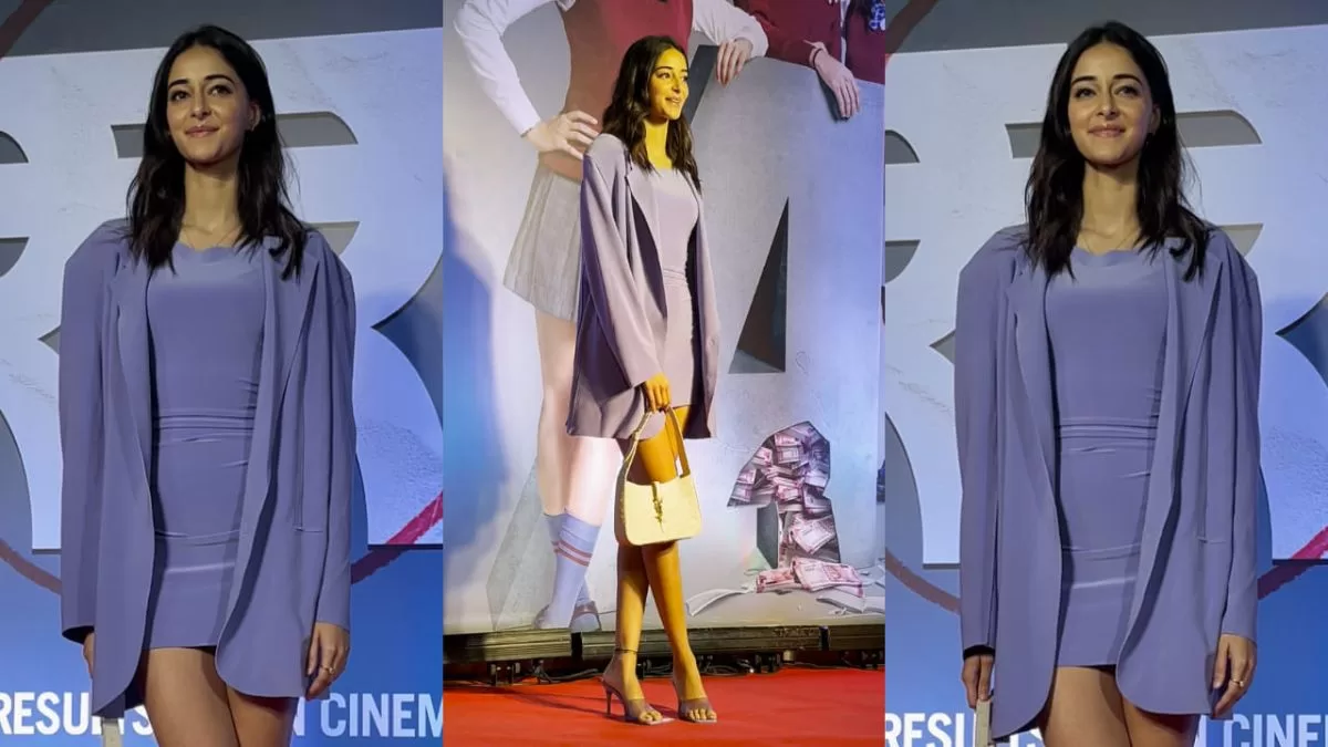 Ananya Panday Steals the Spotlight in Lilac Ensemble at Red Carpet: Check Out Pics