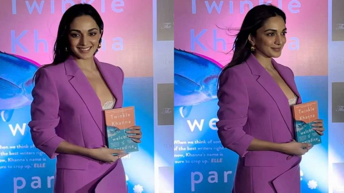 Kiara Advani Radiates Elegance in Pink Power Suit at Twinkle Khanna's Book Launch!