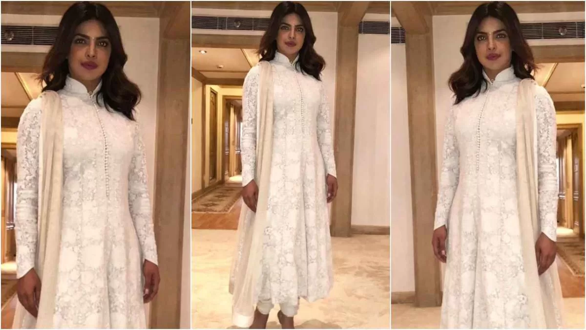 Bollywood Stars Mouni Roy, Kajol, and Tara Sutaria Radiate Bridal Elegance in Rohit Bal's Ethereal White Ensembles – A Closer Look at the Perfect Bridal Attire!