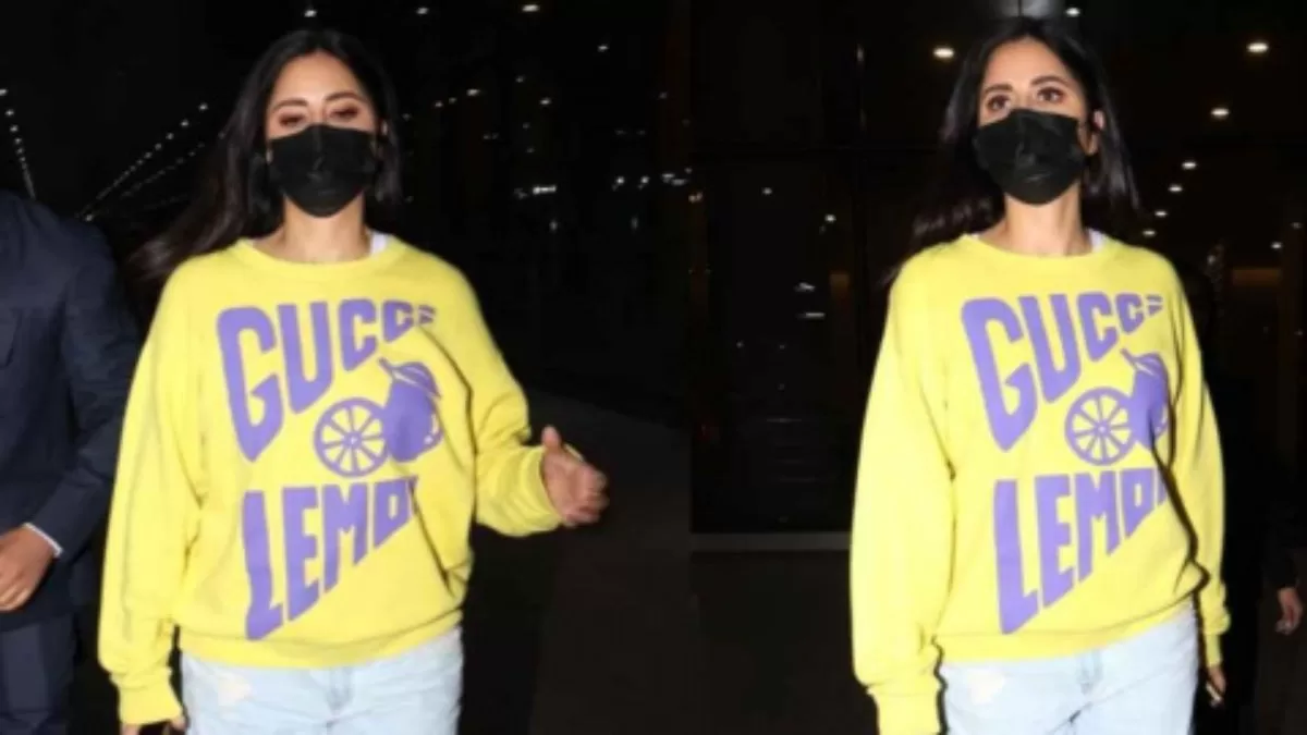 Katrina Kaif Turns Heads at the Airport in a Rs. 74,608 Gucci Hoodie – A Closer Look at Her Stylish Winter Ensemble!