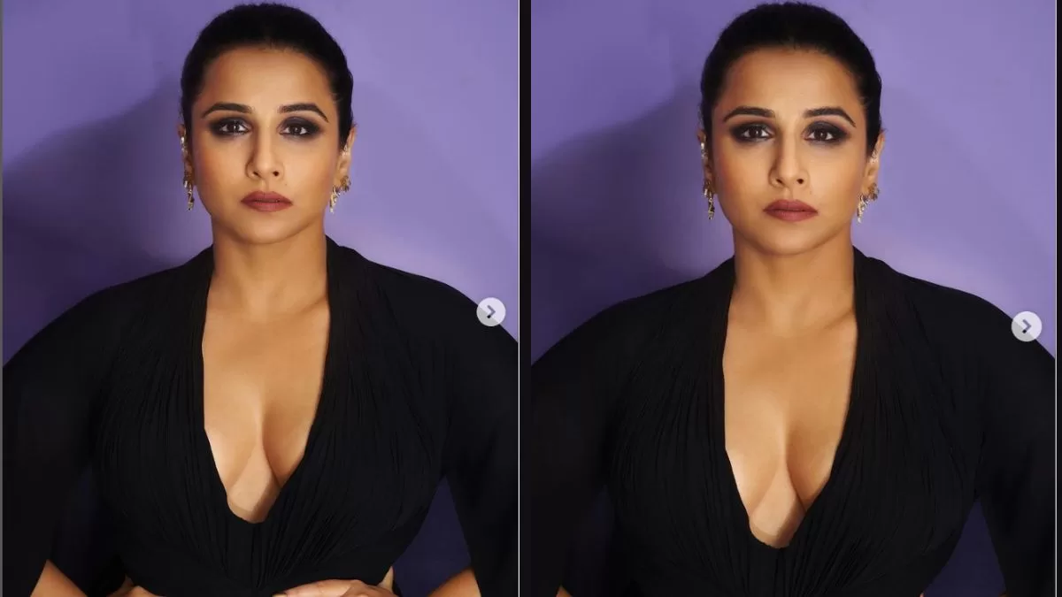 Vidya Balan Stuns in Seductive Black Kaftan-Style Gown at Recent Event – A Closer Look at the Glamorous Ensemble!