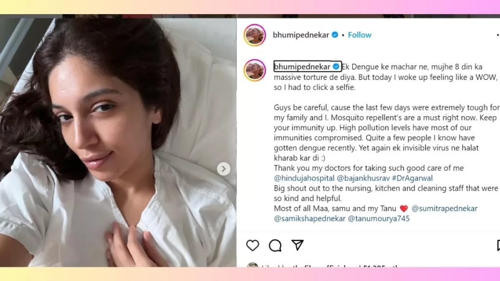 Bhumi Pednekar Beats Dengue: Shares Hospital Selfie, Urges Fan Caution