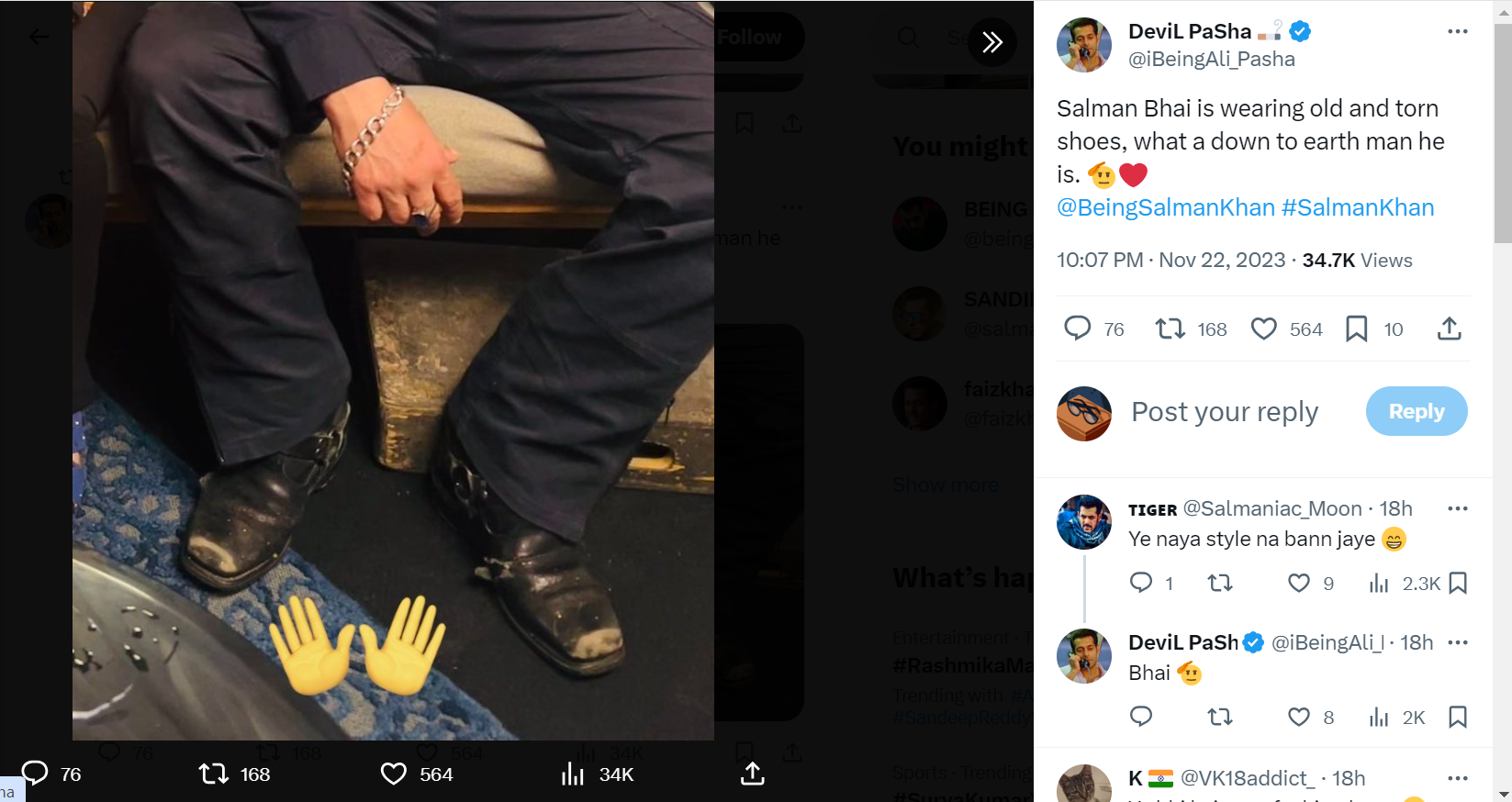 Salman Khan's Torn Shoes Go Viral: Humble Style Steals Hearts, Viral Post Inside