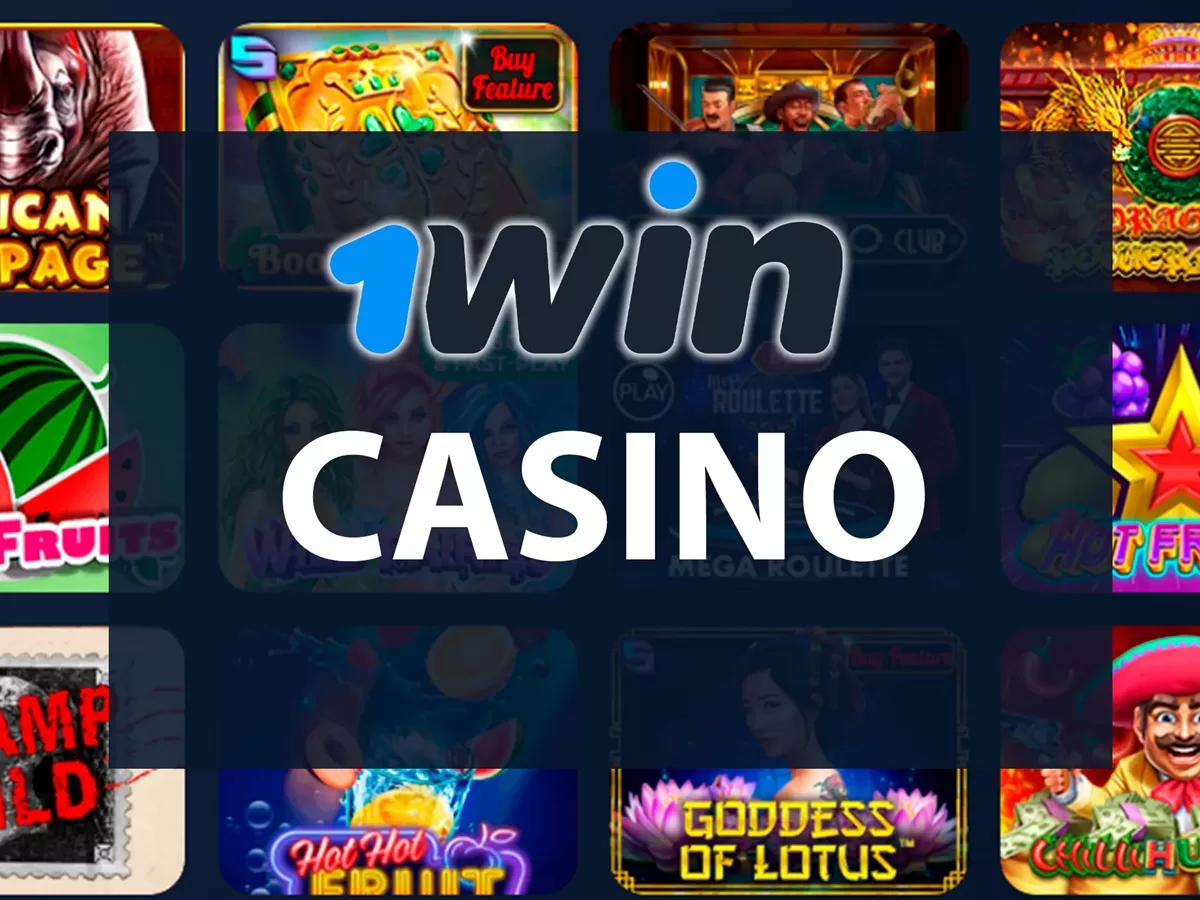Screenshot of the 1WIN APK interface, showing mobile betting options and casino games.