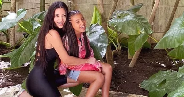 Kim Kardashain with her 10-years old daughter, North West
