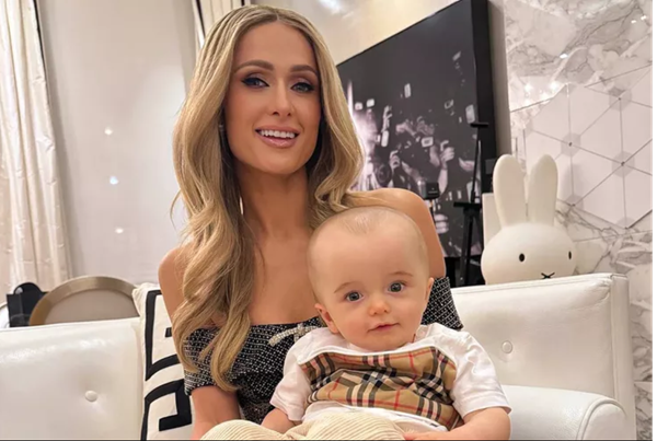 Paris Hilton with baby Phoenix