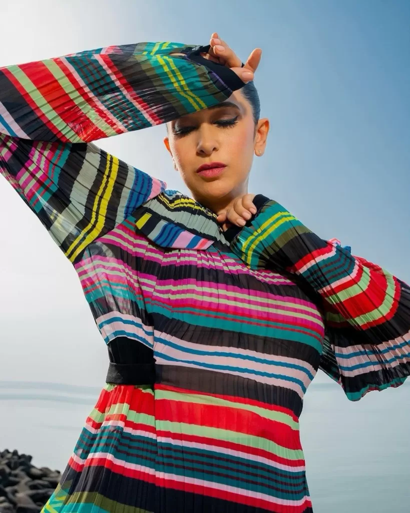 Karisma Kapoor Stuns in Colorful And Vibrant Rahul Mishra AFEW Ensemble: A Fashion Marvel Unveiled!