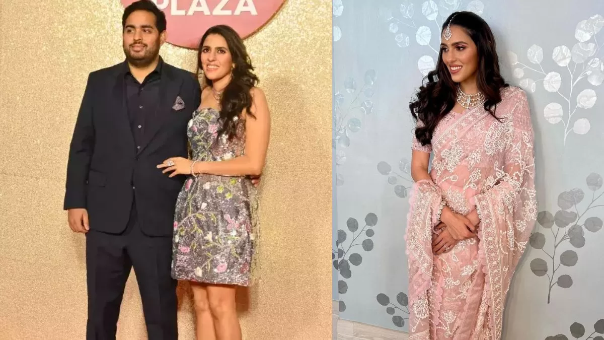 Shloka Mehta Ambani Radiates Elegance in Abu Jani Sandeep Khosla's Chikankari Saree at Wedding Affair