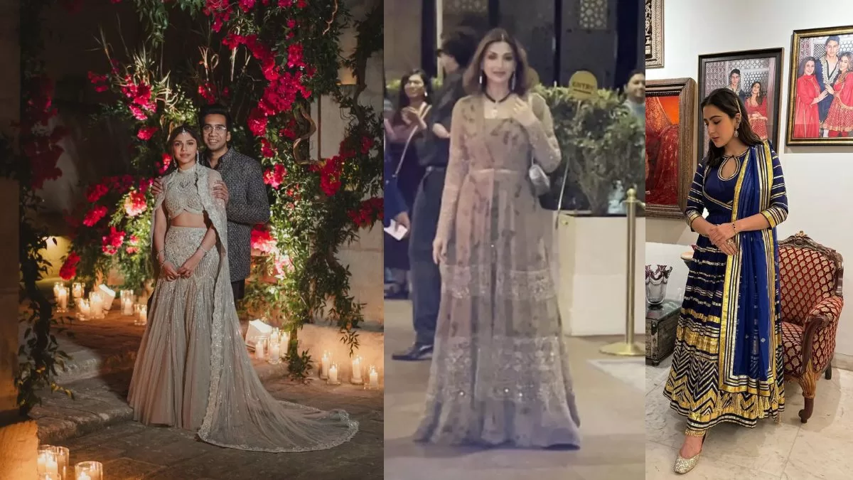 Bollywood Glitters at Sharmin Segal's Lavish Wedding Reception: Sara Ali Khan, Sonakshi Sinha, and More Shine!