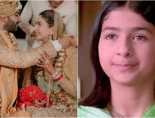 Malvika Raaj, The Young 'Poo' From 'Kabhi Khushi Kabhie Gham,' Wows In A Golden Lehenga At Her Wedding