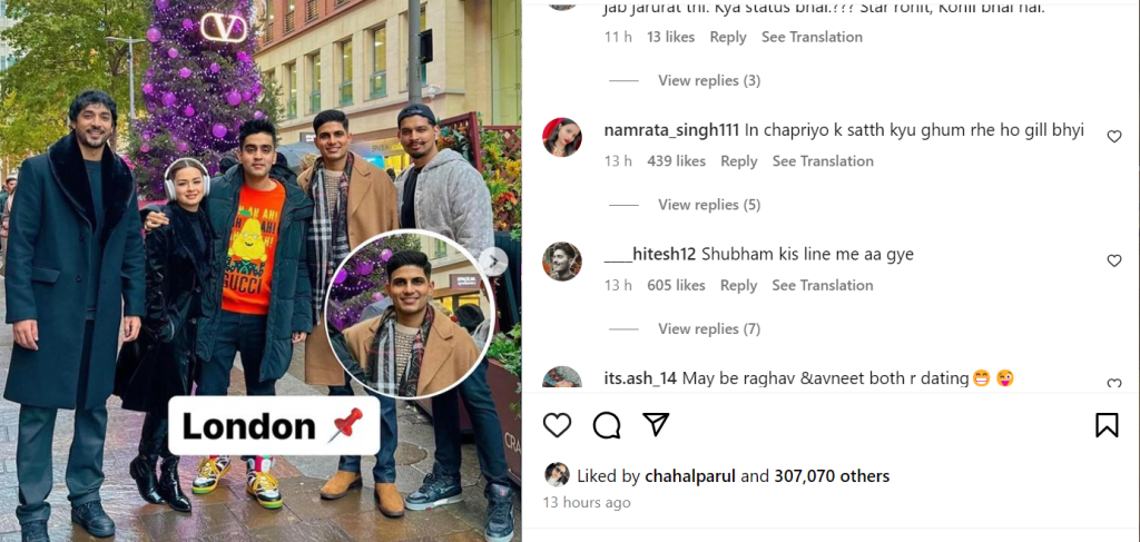 Cricket Star Shubman Gill Fuels Speculation of Music Video Venture with Social Media Influencers in London