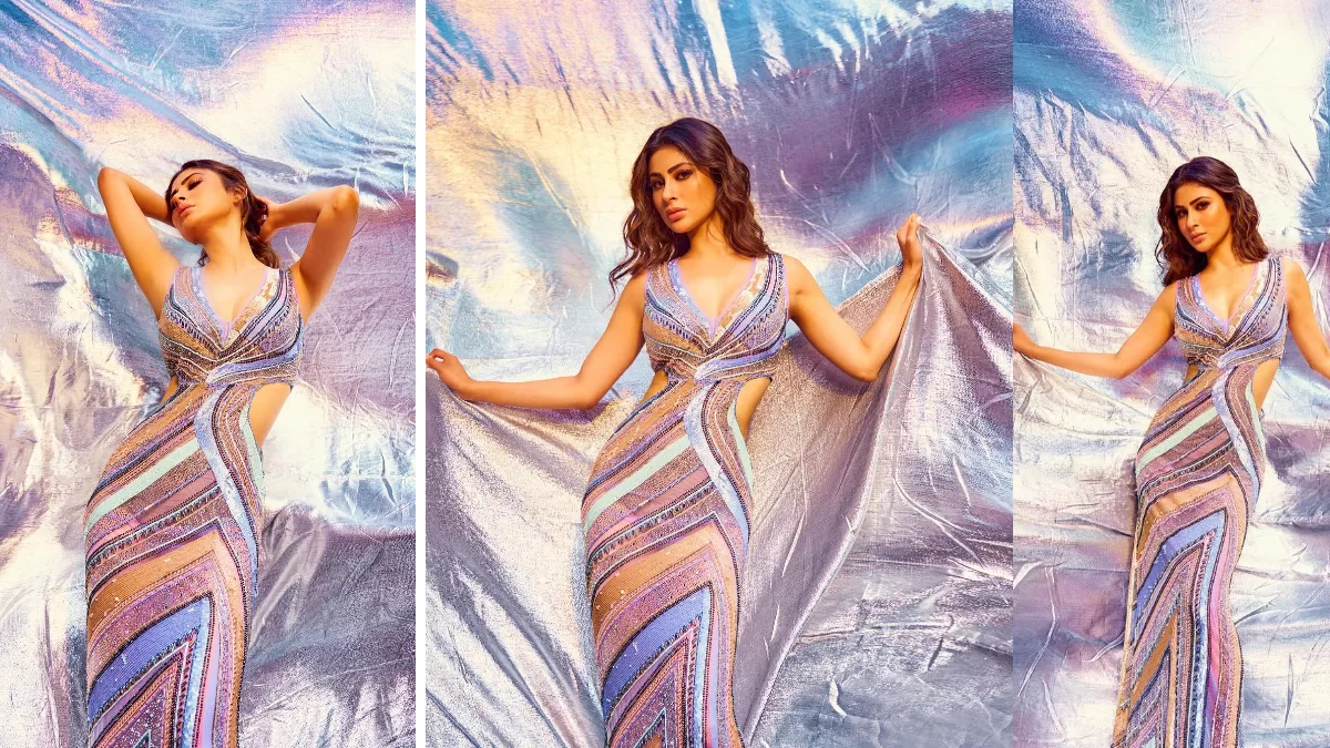 Mouni Roy's 'Breathtaking Jhalak': Desi Swag in a Multi-Colored Dress Stunner That's Slaying the Game!