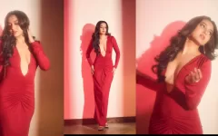 Tejasswi Prakash Slays in Red: Glamorous Dress, Sparkling Bling, and Major Attitude Set Social Media Ablaze!