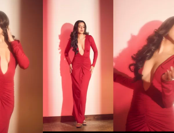 Tejasswi Prakash Slays in Red: Glamorous Dress, Sparkling Bling, and Major Attitude Set Social Media Ablaze!