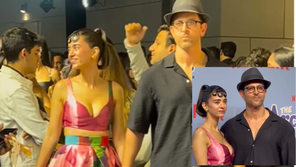 Hrithik Roshan and Saba Azad Steal the Spotlight at The Archies Premiere: Red Carpet Romance and Saba’s Viral Hairstyle Take Center Stage!