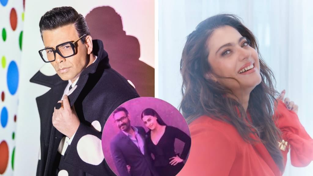 kajol, ajay devgn and karan johar