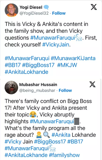comments on social media regarding ankita lokhande and vicky jain intimate controversy in bigg boss house