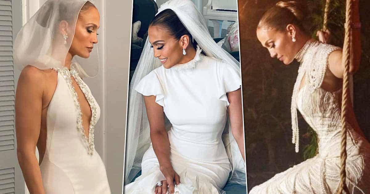 Lopez chose from 3 Ralph Lauren bridal outfits for her wedding day