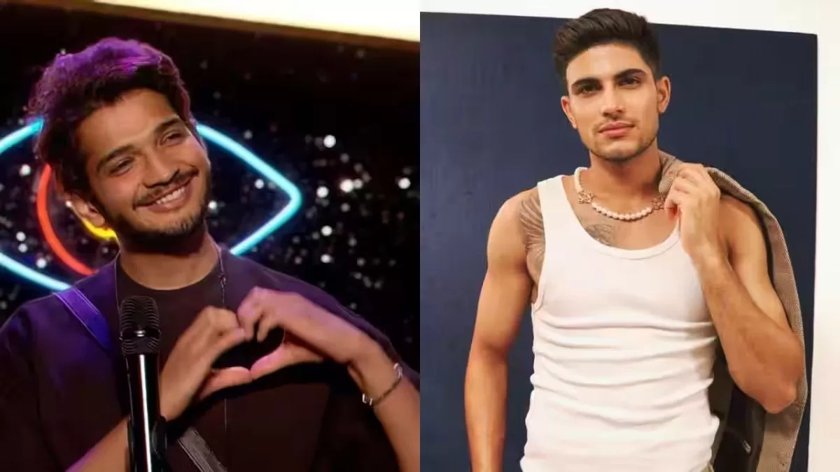 Bigg Boss 17 Success Party: Munawar Faruqui Shines in Style, Strikes a Pose with Cricket Sensation Shubman Gill!