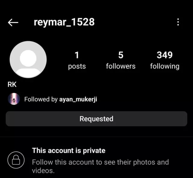 Ayan Mukherjee follows ranbir Kapoor's hidden instagram account